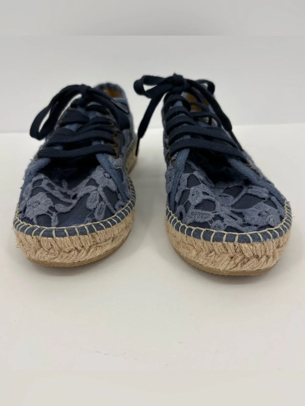 Toni Pons Far Espadrille Lace Sneaker in Blue Women’s Size 37 / 6.5
